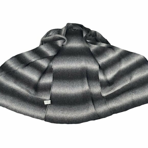 Prana Wool Blend Open Cardigan Black Gray Ombre XS - Picture 6 of 8